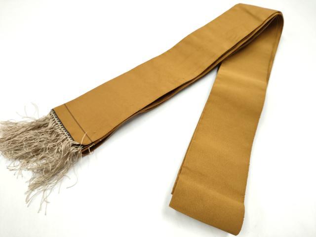 平和屋着物●男性　爪搔き本綴れ　角帯　芝翫茶色　共箱付き　正絹　逸品　CABL1099hy