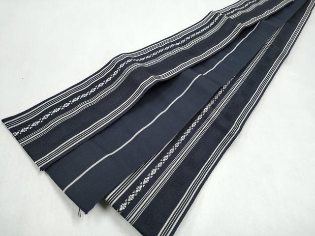 平和屋着物●男性　本場筑前博多織　角帯　献上　井上絹織物謹製　証紙付き　正絹　逸品　CABL1103hy