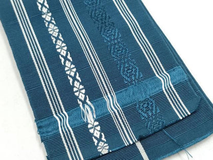 平和屋着物●男性　本場筑前博多織　角帯　献上　正絹　逸品　CABL1108hy