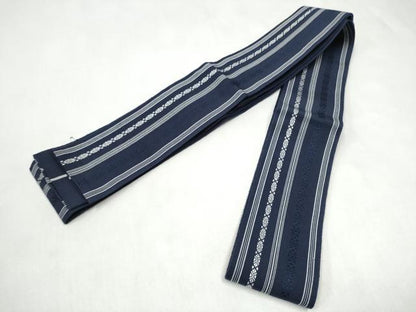 平和屋着物●男性　本場筑前博多織　角帯　献上　正絹　逸品　CABL1109hy