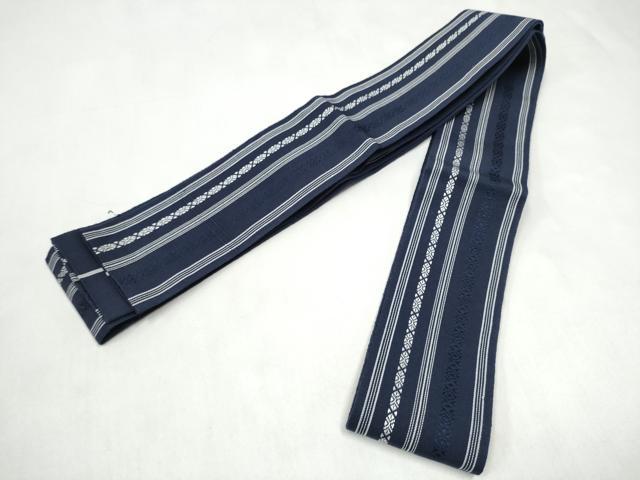 平和屋着物●男性　本場筑前博多織　角帯　献上　正絹　逸品　CABL1109hy