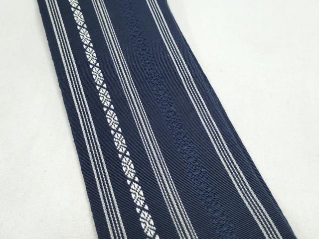 平和屋着物●男性　本場筑前博多織　角帯　献上　正絹　逸品　CABL1109hy