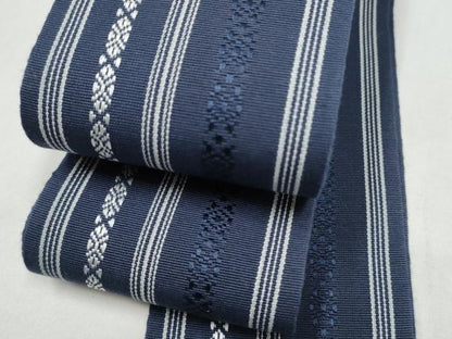 平和屋着物●男性　本場筑前博多織　角帯　献上　正絹　逸品　CABL1109hy