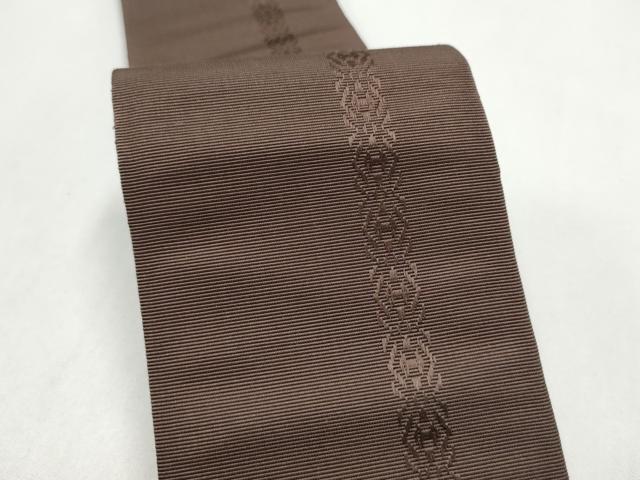 平和屋着物●男性　本場筑前博多織　両面　角帯　間道　献上　正絹　逸品　CABL1116hy
