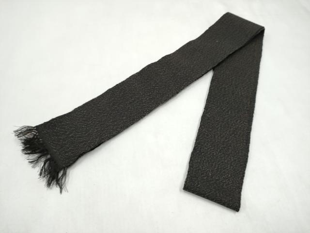 平和屋着物●男性　本場筑前博多織　角帯　霞文　一重帯　正絹　逸品　CABL1125hy