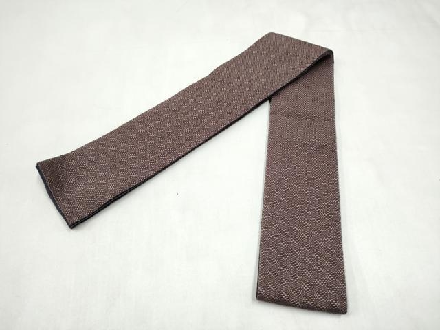 平和屋着物●男性　本場筑前博多織　角帯　霞文　正絹　逸品　CABL1126hy