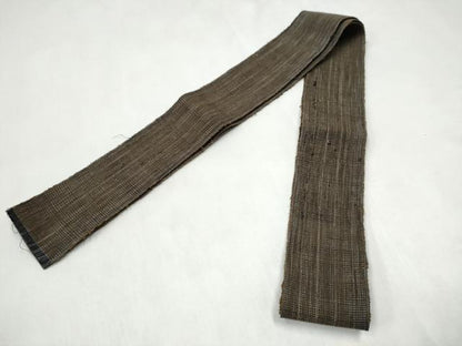 平和屋着物●男性　角帯　紬地　霞文　一重帯　正絹　逸品　CABL1127hy