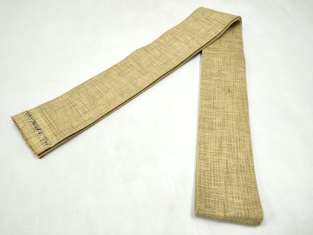 平和屋着物●男性　本場筑前博多織　角帯　霞文　証紙付き　正絹　逸品　CABL1133hy