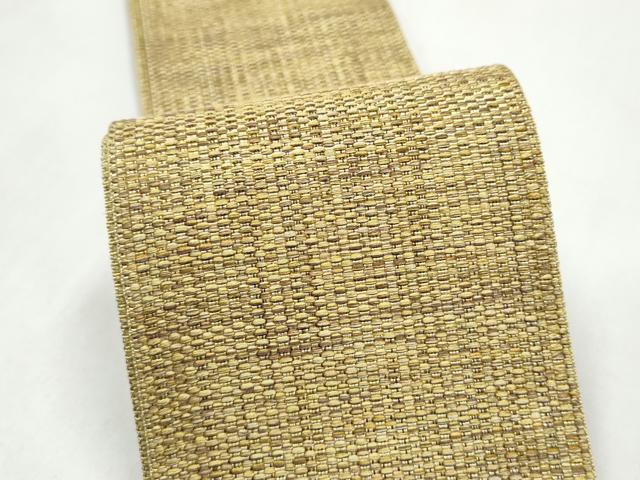 平和屋着物●男性　本場筑前博多織　角帯　霞文　証紙付き　正絹　逸品　CABL1133hy