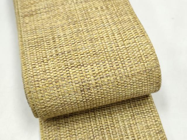 平和屋着物●男性　本場筑前博多織　角帯　霞文　証紙付き　正絹　逸品　CABL1133hy