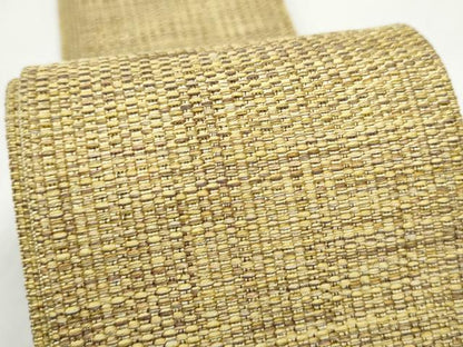 平和屋着物●男性　本場筑前博多織　角帯　霞文　証紙付き　正絹　逸品　CABL1133hy