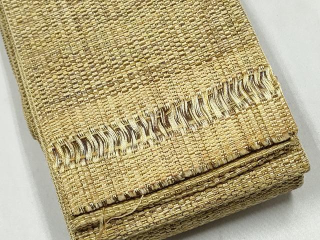 平和屋着物●男性　本場筑前博多織　角帯　霞文　証紙付き　正絹　逸品　CABL1133hy