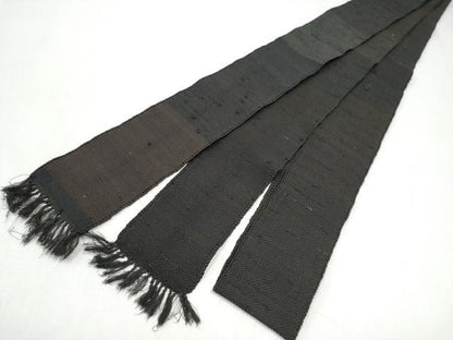 平和屋着物●男性　本場筑前博多織　角帯　霞文　正絹　逸品　CABL1135hy