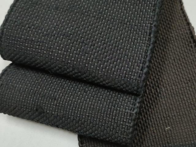 平和屋着物●男性　本場筑前博多織　角帯　霞文　正絹　逸品　CABL1135hy
