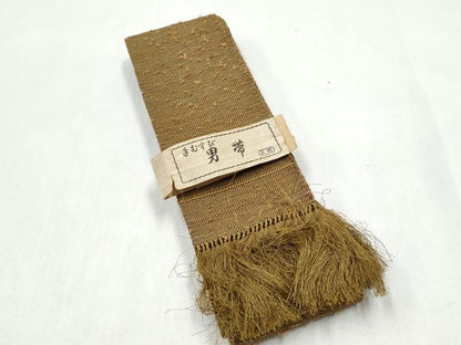 平和屋着物●男性　本場筑前博多織　角帯　霞文　正絹　逸品　CABL1136hy
