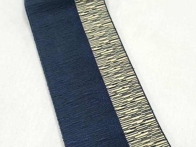 平和屋着物●男性　本場筑前博多織　角帯　間道　正絹　逸品　CABL1137hy