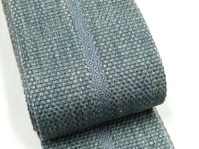 平和屋着物●男性　本場筑前博多織　角帯　霞文　証紙付き　正絹　逸品　CABL1139hy