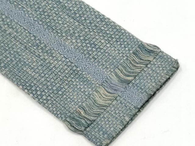 平和屋着物●男性　本場筑前博多織　角帯　霞文　証紙付き　正絹　逸品　CABL1139hy