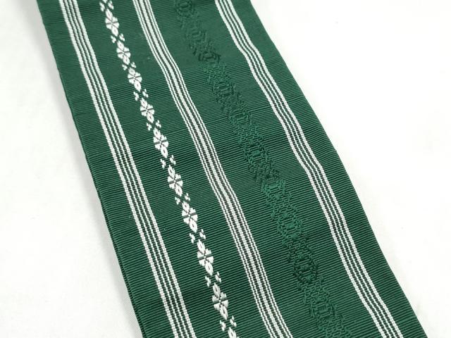 平和屋着物●男性　本場筑前博多織　角帯　献上　証紙付き　正絹　逸品　CABL1141hy