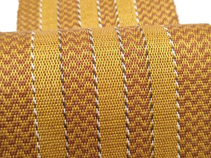 平和屋着物●男性　両面　本場黄八丈　紬　角帯　間道　一重帯　CABL1145hy