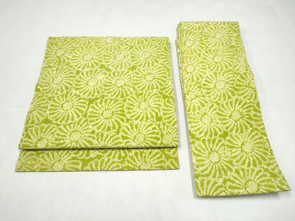 平和屋着物▼つけ帯　総絞り　菊　正絹　逸品　CABL1150hy