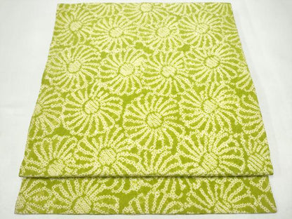 平和屋着物▼つけ帯　総絞り　菊　正絹　逸品　CABL1150hy