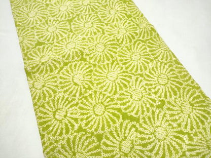 平和屋着物▼つけ帯　総絞り　菊　正絹　逸品　CABL1150hy