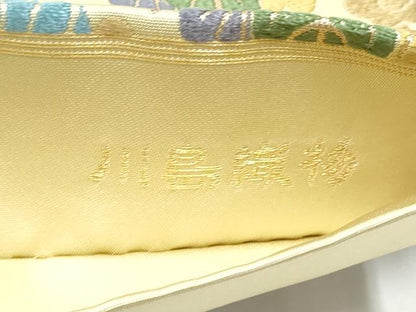 平和屋着物●西陣　川島織物　つけ帯　唐織　鳳凰唐草文　金糸　正絹　逸品　CABL1162hy