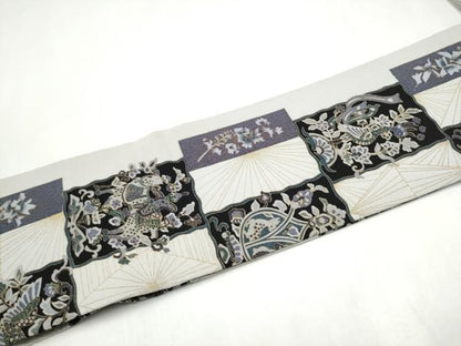 平和屋着物●ワンタッチつけ帯　鳳凰更紗花文　金彩　正絹　逸品　CABL1164hy