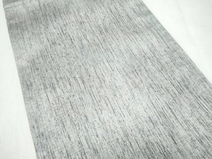平和屋着物●「美しいキモノ」お馴染みのメーカー　となみ織物　両面　六通柄袋帯　真綿紬　横段文　銀糸　正絹　逸品　CABL1169hy