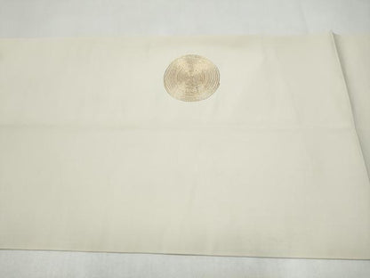 平和屋着物●本場筑前博多織　太鼓柄　本袋帯　総駒刺繍　丸文　正絹　逸品　CABL1171hy