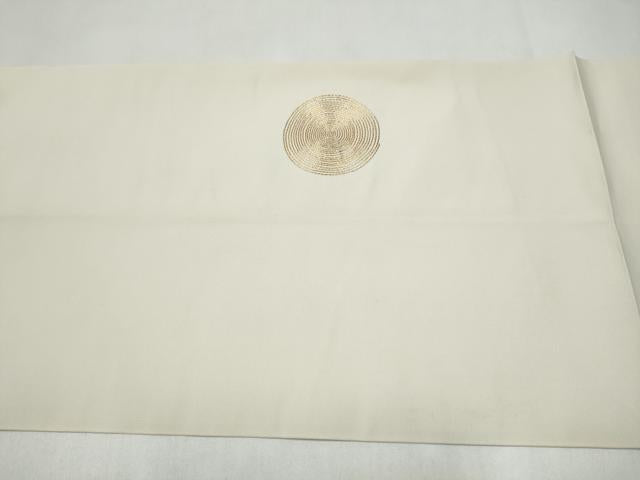 平和屋着物●本場筑前博多織　太鼓柄　本袋帯　総駒刺繍　丸文　正絹　逸品　CABL1171hy