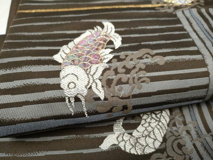 平和屋着物●袋帯　螺鈿　華粋匠　金銀糸　正絹　逸品　CABL1176hy