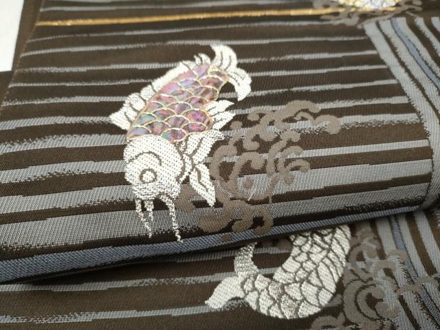 平和屋着物●袋帯　螺鈿　華粋匠　金銀糸　正絹　逸品　CABL1176hy