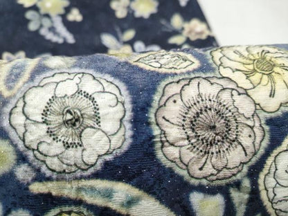 平和屋着物●全通柄袋帯　絞り　辻が花　銀通し地　正絹　逸品　CABL1178hy