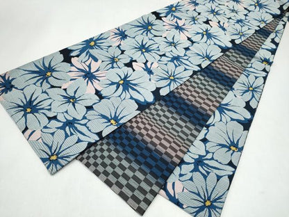 平和屋着物●両面　全通柄袋帯　舞花文　正絹　逸品　CABL1192hy