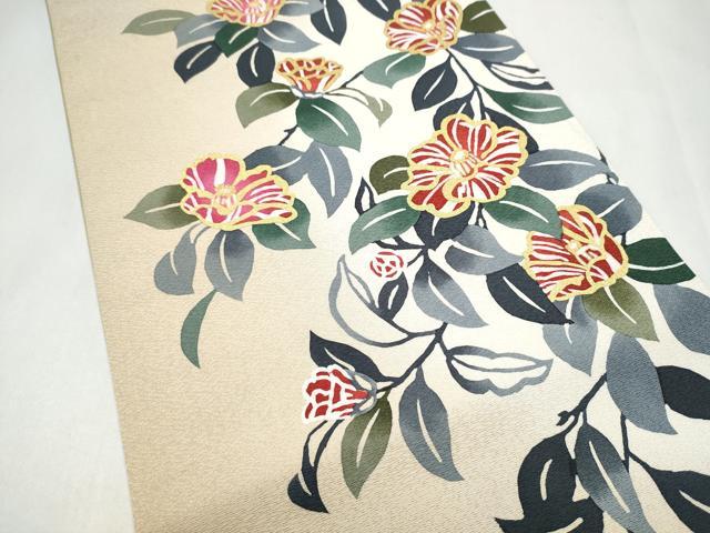 平和屋着物●太鼓柄袋帯　枝花文　金彩　正絹　逸品　CABL1195hy