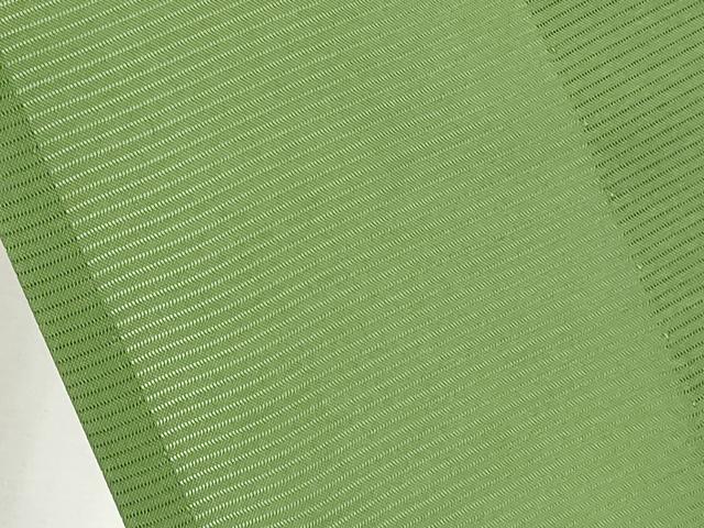 平和屋着物＊夏物　色無地　絽　草色　正絹　逸品　CABL1202tx