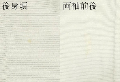 平和屋着物＊夏物　色無地　絽　象牙色　正絹　逸品　未使用　CABL1203tx