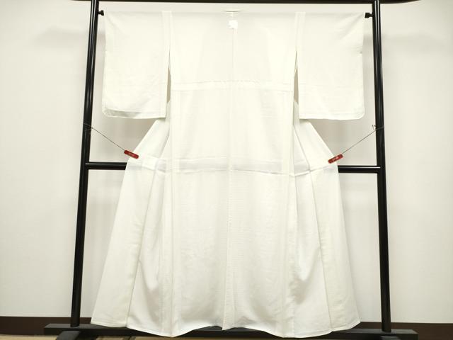 平和屋着物＊夏物　色無地　絽　象牙色　正絹　逸品　未使用　CABL1203tx