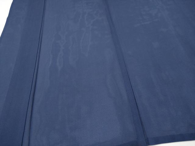 平和屋着物＊夏物　色無地　絽　紺青色　正絹　逸品　未使用　CABL1205tx