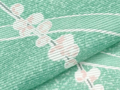 平和屋着物＊夏物　小紋　絽　枝花文　洗える着物　CABL1208tx