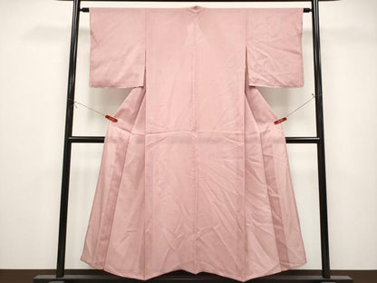 平和屋着物＊夏物　色無地　絽　珊瑚色　正絹　逸品　未使用　CABL1219tx