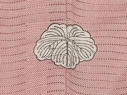 平和屋着物＊夏物　色無地　絽　珊瑚色　正絹　逸品　未使用　CABL1219tx