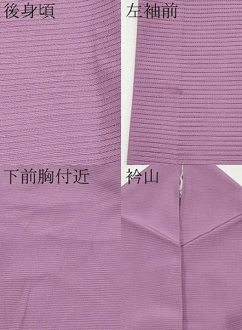 平和屋着物＊夏物　色無地　絽　二藍色　正絹　逸品　CABL1222tx