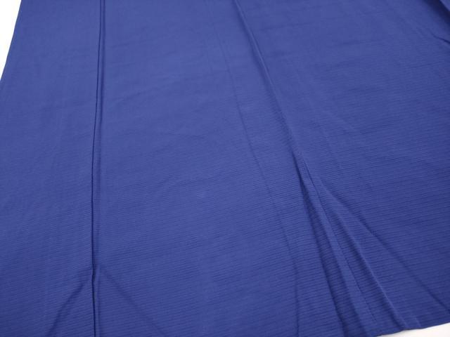 平和屋着物＊夏物　色無地　絽　濃藍色　正絹　逸品　CABL1223tx
