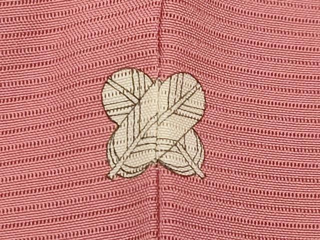 平和屋着物＊夏物　色無地　絽　薄紅色　正絹　逸品　CABL1224tx