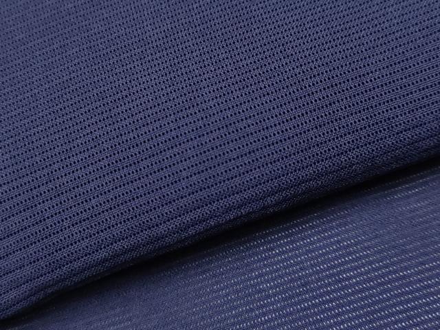 平和屋着物＊夏物　色無地　絽　紺青色　正絹　逸品　CABL1226tx