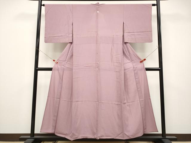 平和屋着物＊夏物　色無地　絽　薄柿色　正絹　逸品　CABL1227tx
