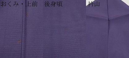 平和屋着物＊夏物　色無地　絽　深紫色　正絹　逸品　CABL1228tx